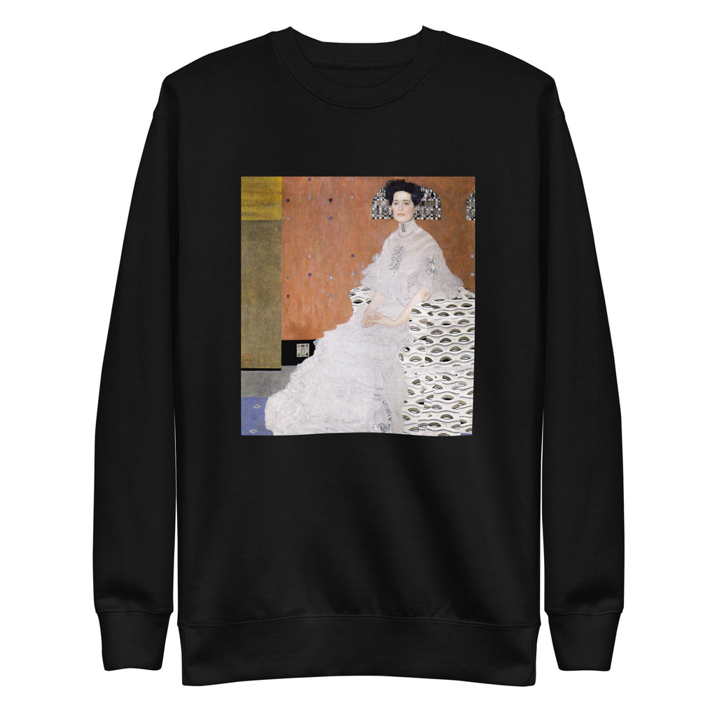 Black Sweater Gustav Klimt Bildnis Fritza Riedler Famous Painting Signature