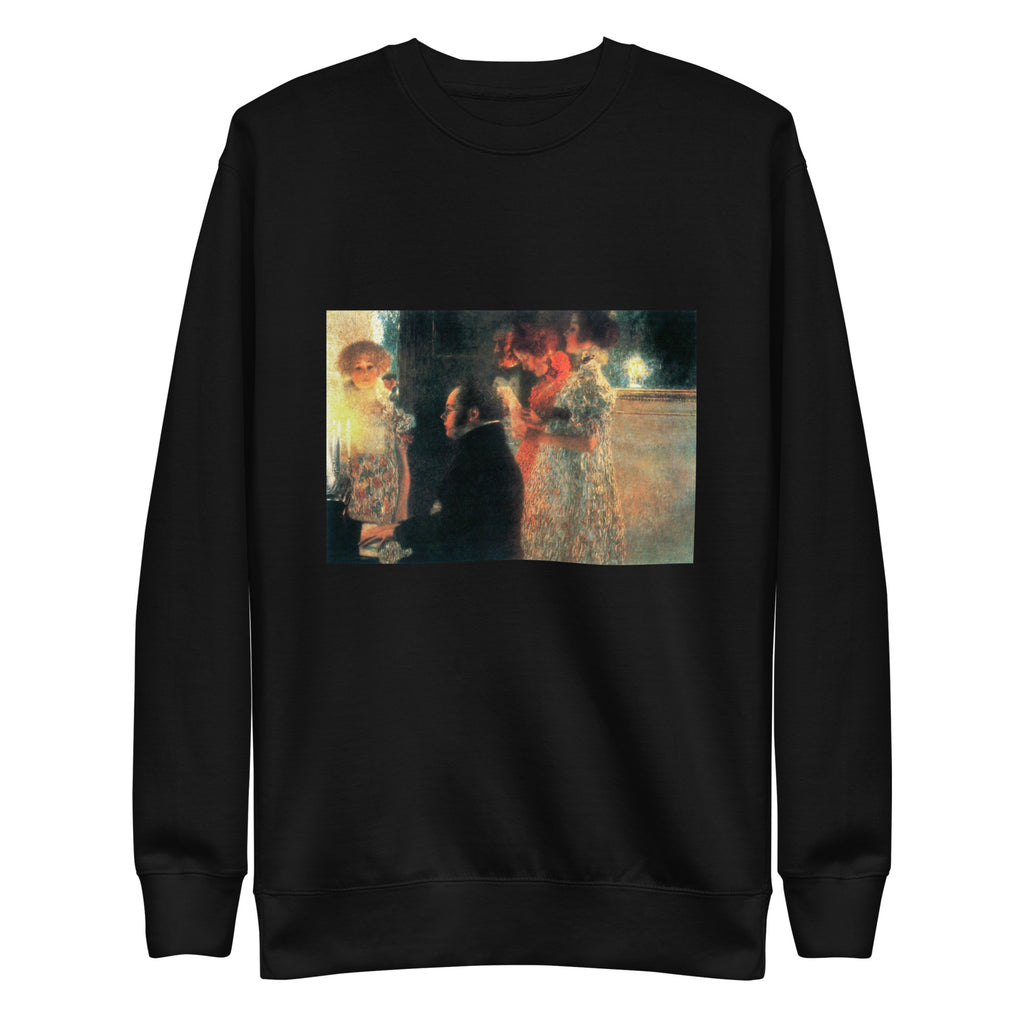 Black Sweater Gustav Klimt Schubert At The Piano II Famous Painting Signature