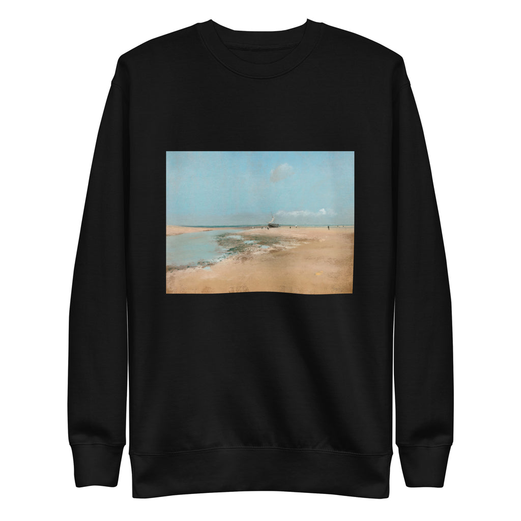 Black Sweater Beach At Low Tide Mouth Of The River Signature