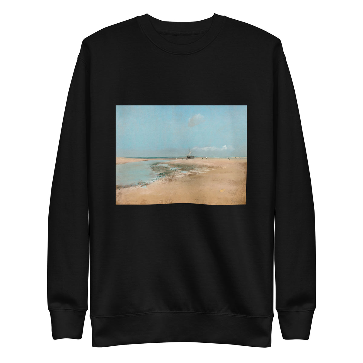 Black Sweater Beach At Low Tide Mouth Of The River Signature