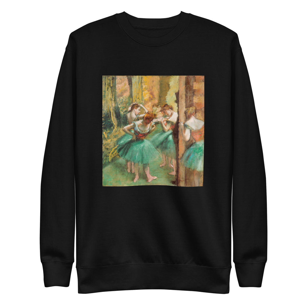 Black Sweater Dancers Pink And Green Signature