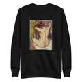 Black Sweater Nude Lady Woman Combing Her Hair Signature