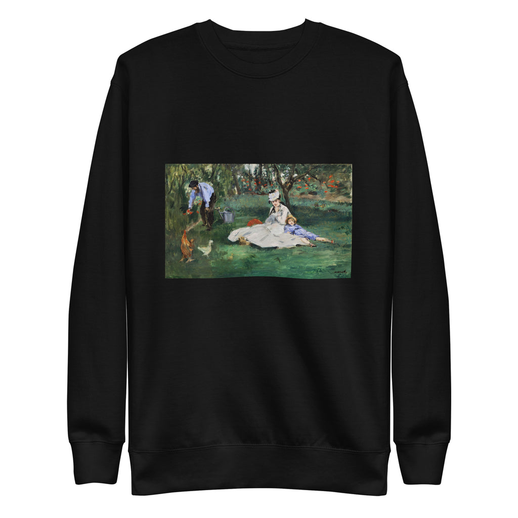 Black Sweater The Monet Family In Their Garden At Argenteuil Signature