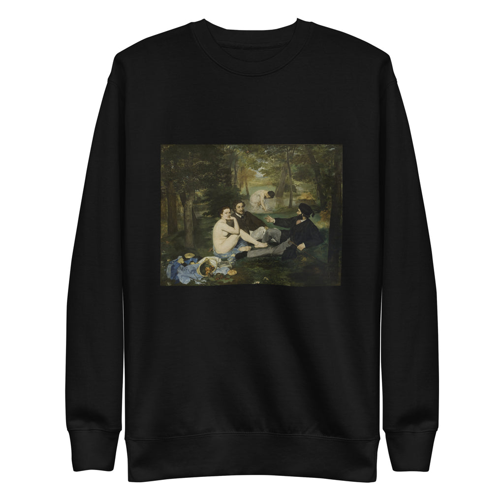 Black Sweater Luncheon On The Grass Edouard Manet 1863 Signature