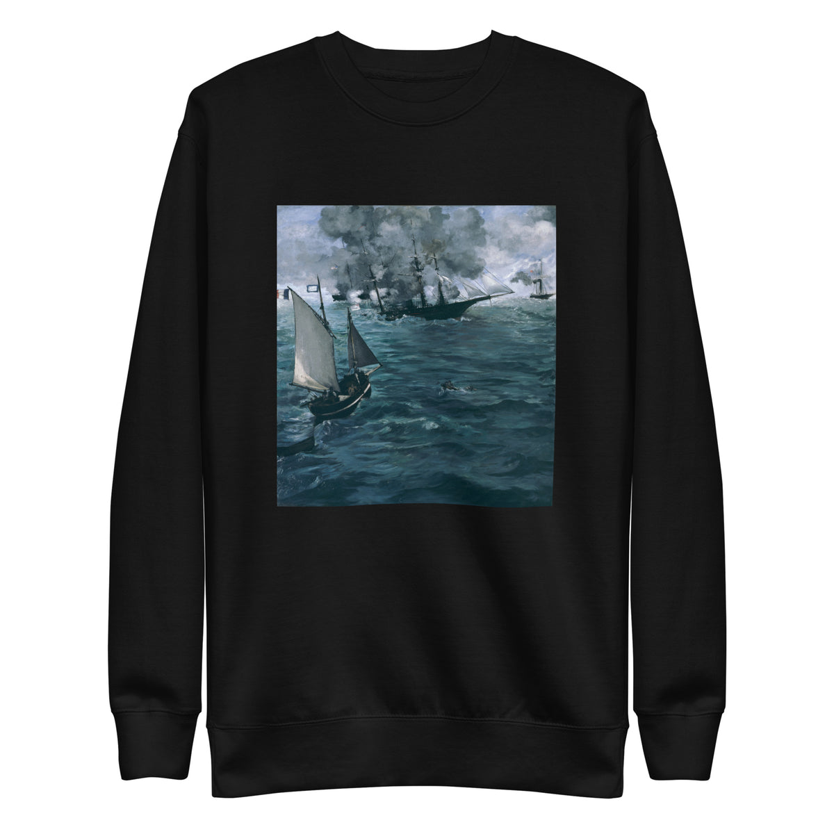 Black Sweater The Battle Of The Kearsarge And The Alabama Edouard Manet 1864 Signature