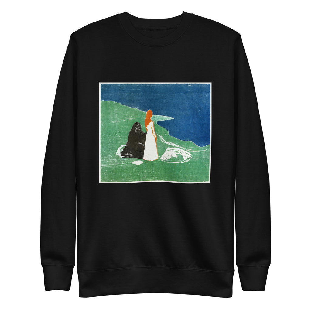 Black Sweater Two Women On The Shore Signature