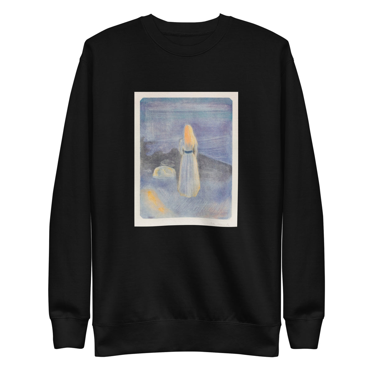 Black Sweater Young Woman On The Beach Signature