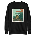 Black Sweater Woman Head Against The Shore Signature