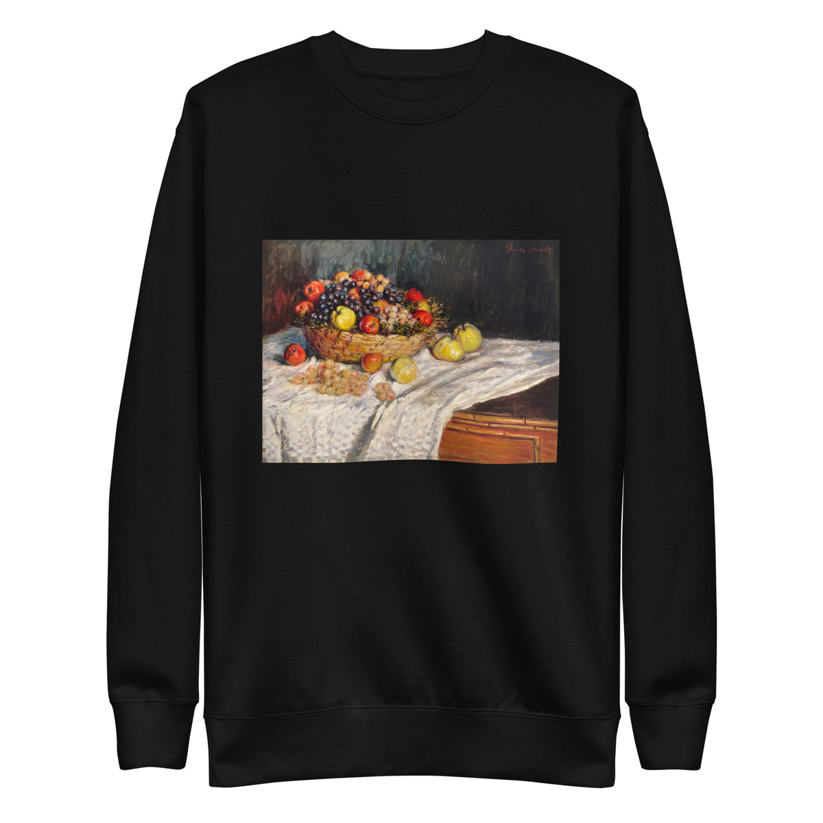Black Sweater Apples And Grapes Signature