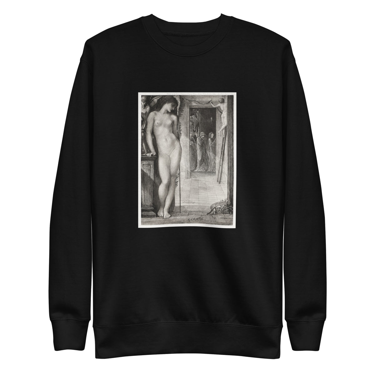 Black Sweater Venus Epithalamia Print Signature