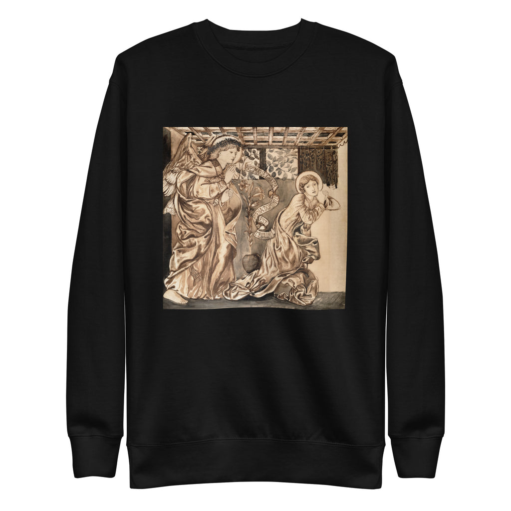 Black Sweater The Annunciation Print Signature