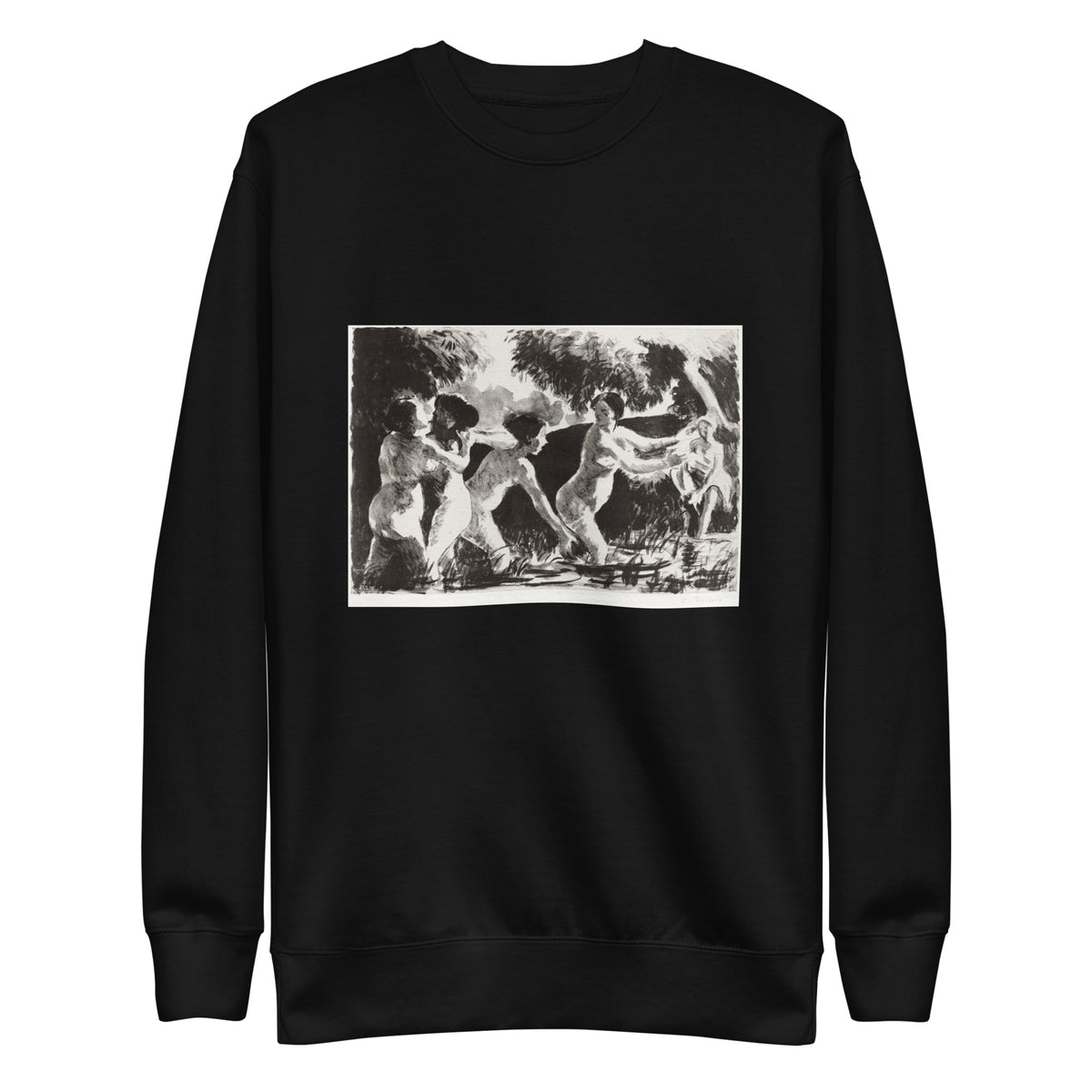Black Sweater Bathers Wrestling II Signature