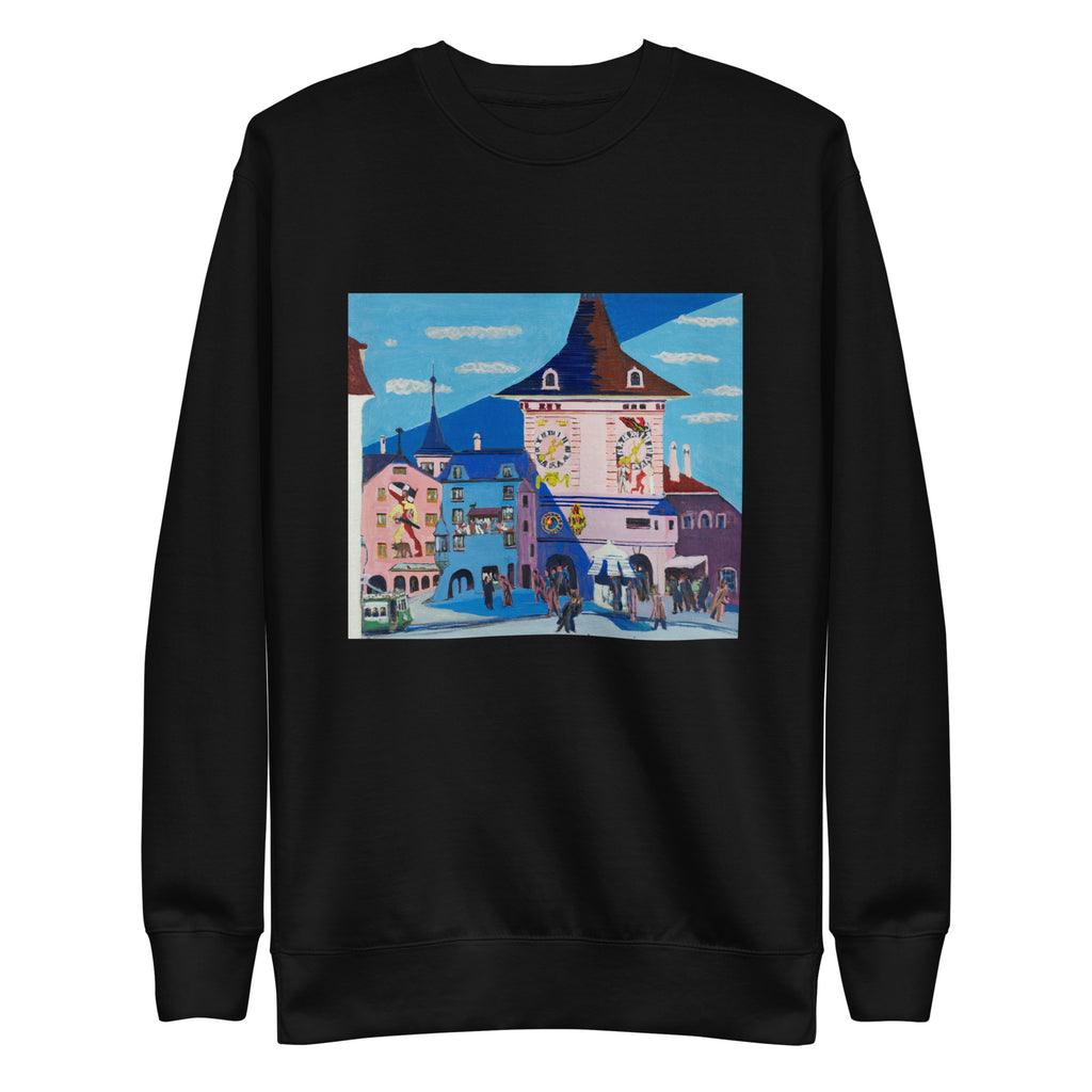 Black Sweater Bern With Belltower Signature