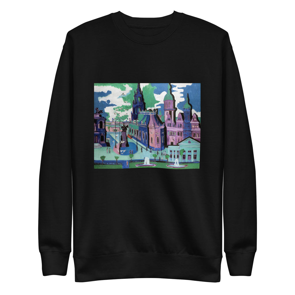 Black Sweater View Of Dresden Schlossplatz Signature