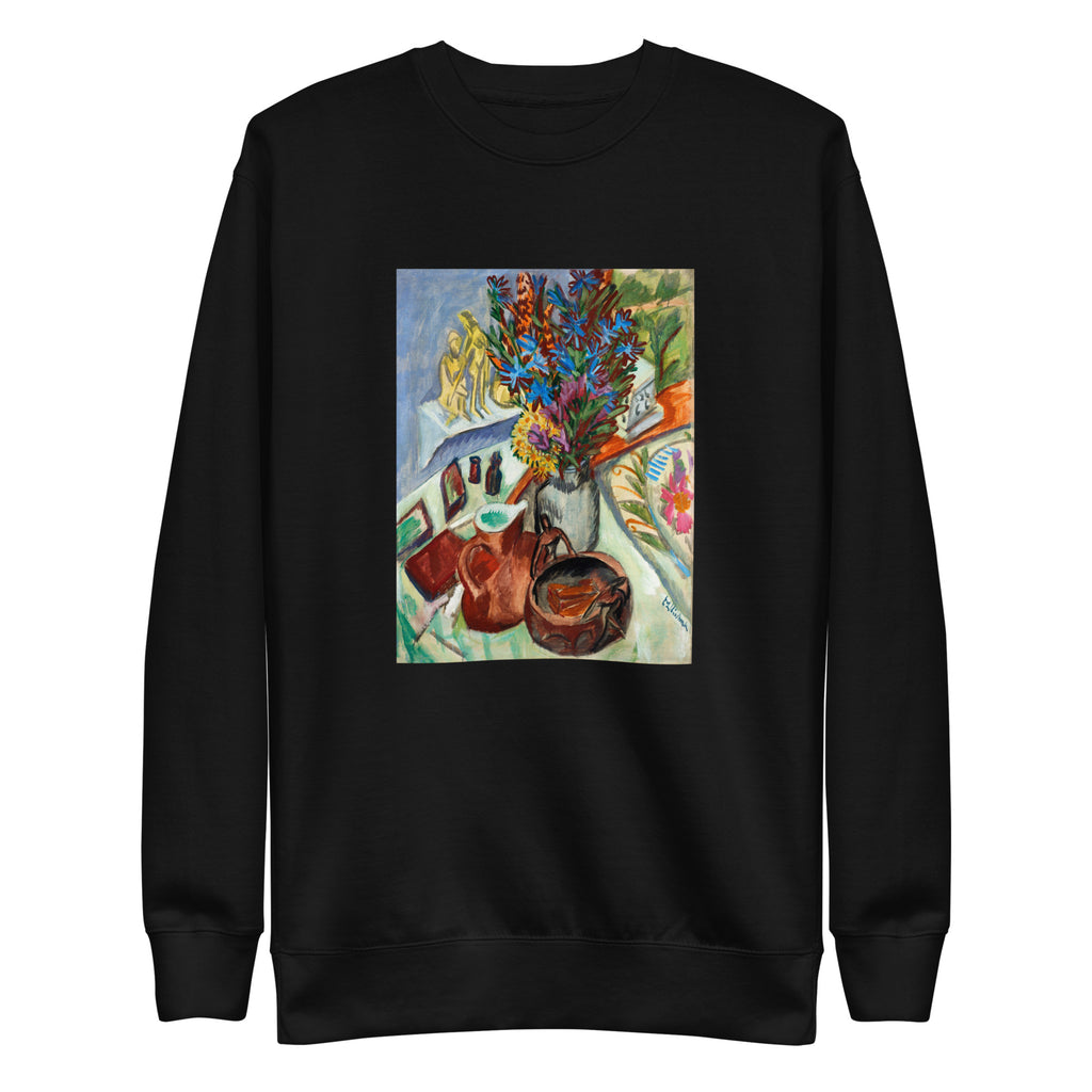 Black Sweater Still Life With Jug And African Bowl Signature