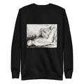 Black Sweater Man On His Back Nude Print Signature