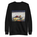 Black Sweater Five Cows Print Signature