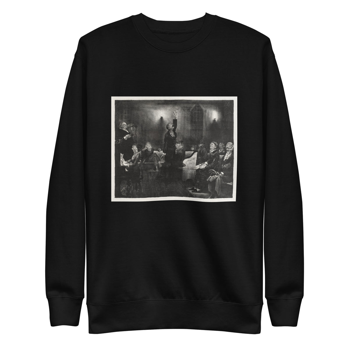Black Sweater Prayer Meeting Second Stone Print Signature