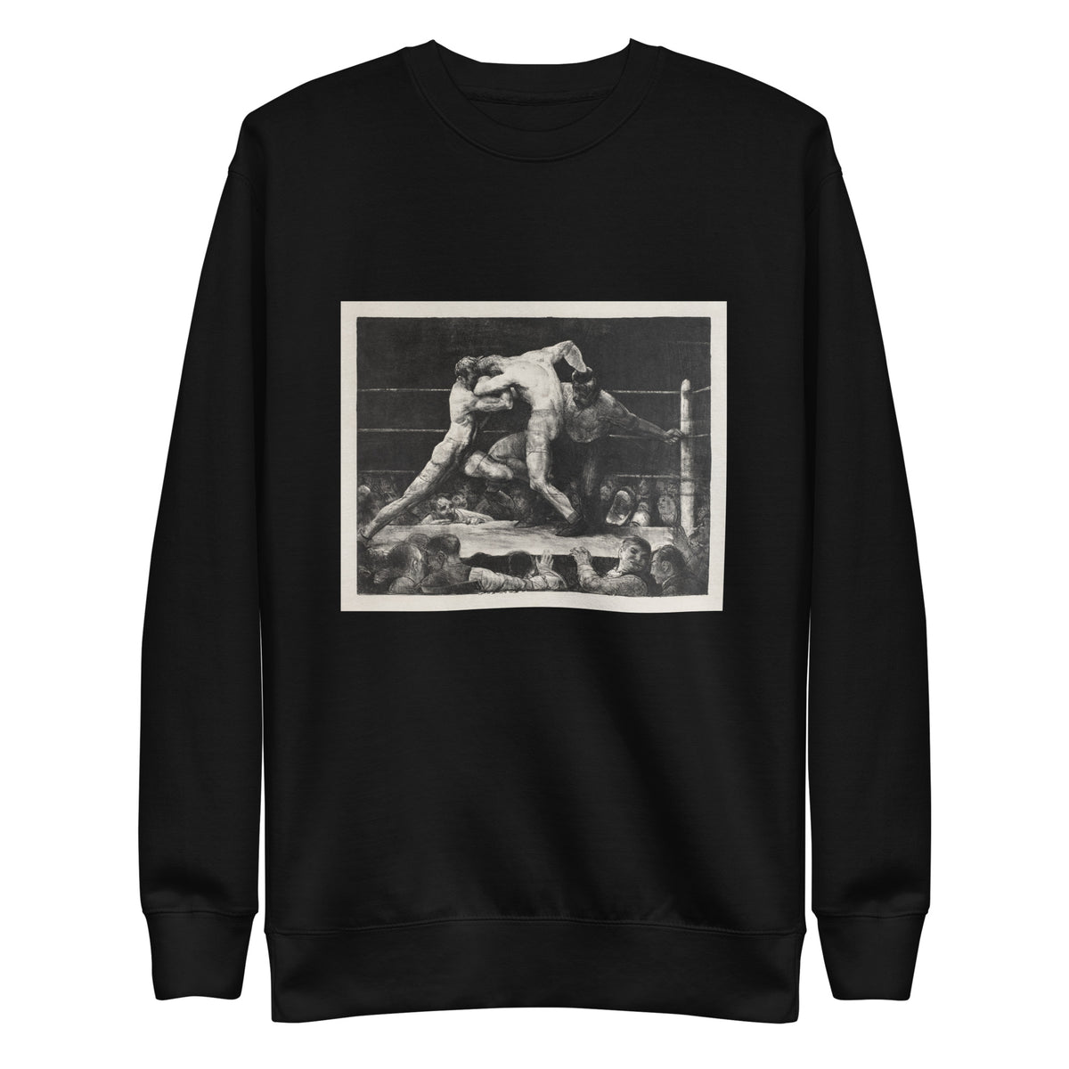 Black Sweater A Stag At Sharkey Print Signature