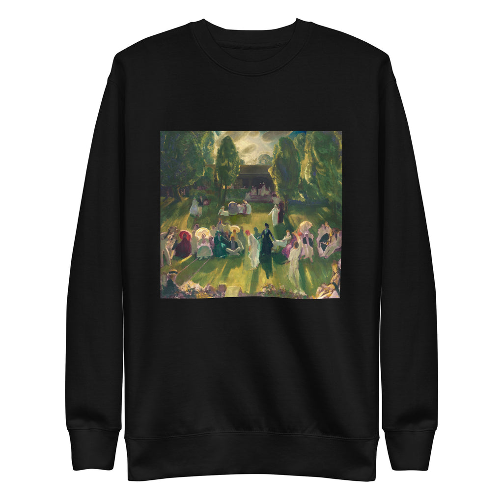 Black Sweater Tennis At Newport Print Signature