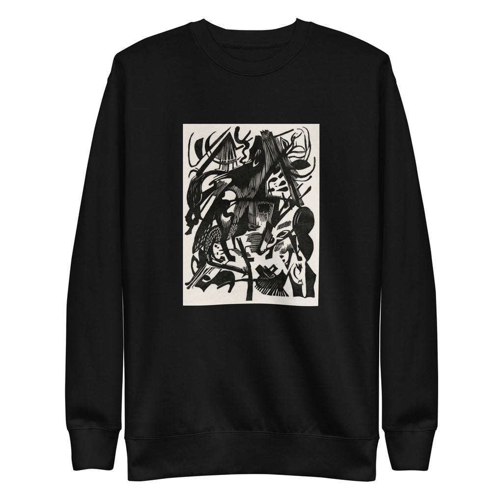 Black Sweater Birth Of The Wolves Print Signature