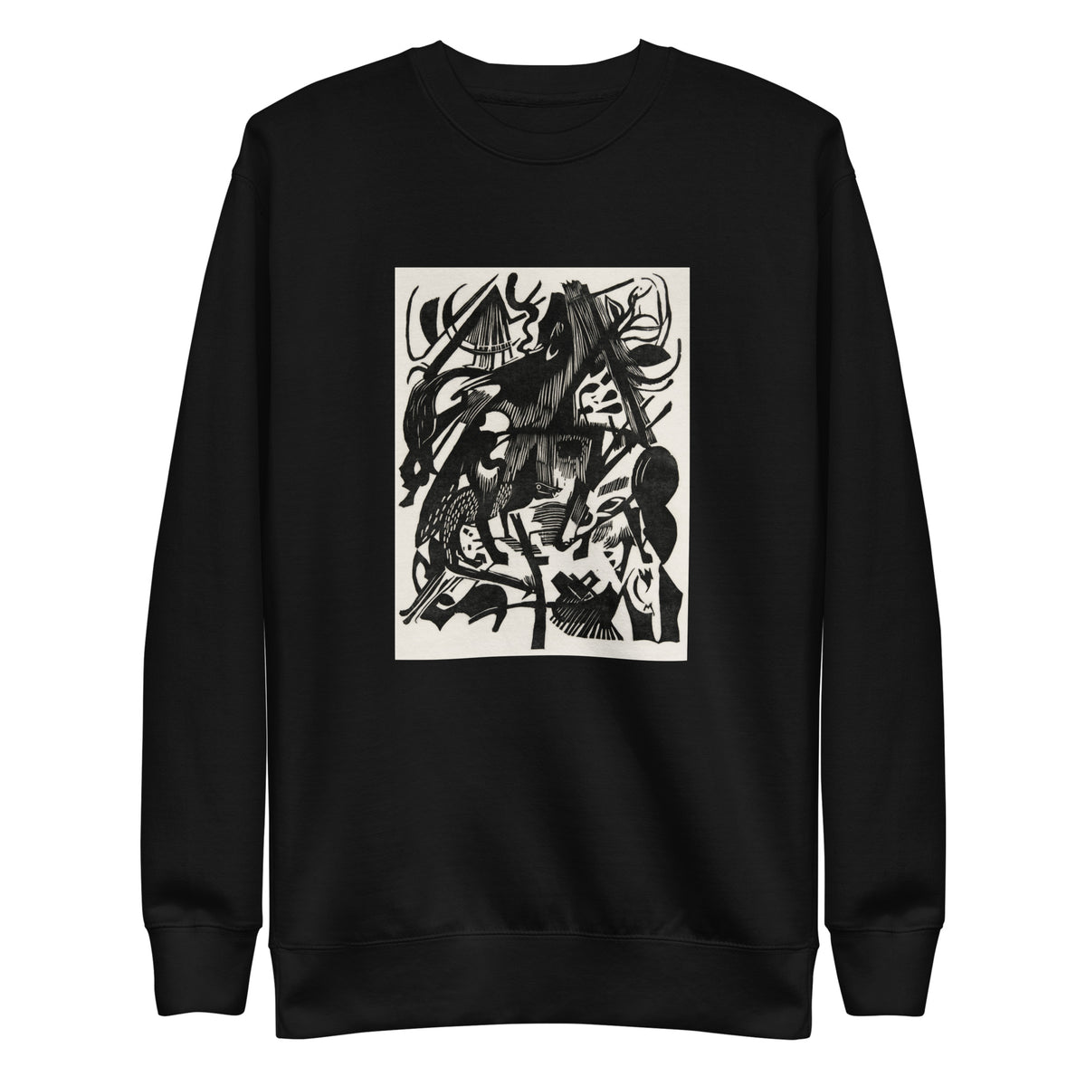 Black Sweater Birth Of The Wolves Print Signature