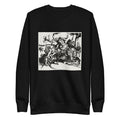 Black Sweater Lion Hunt Print Signature
