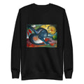 Black Sweater Two Cats Blue And Yellow Signature