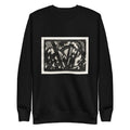 Black Sweater Horse Print Signature
