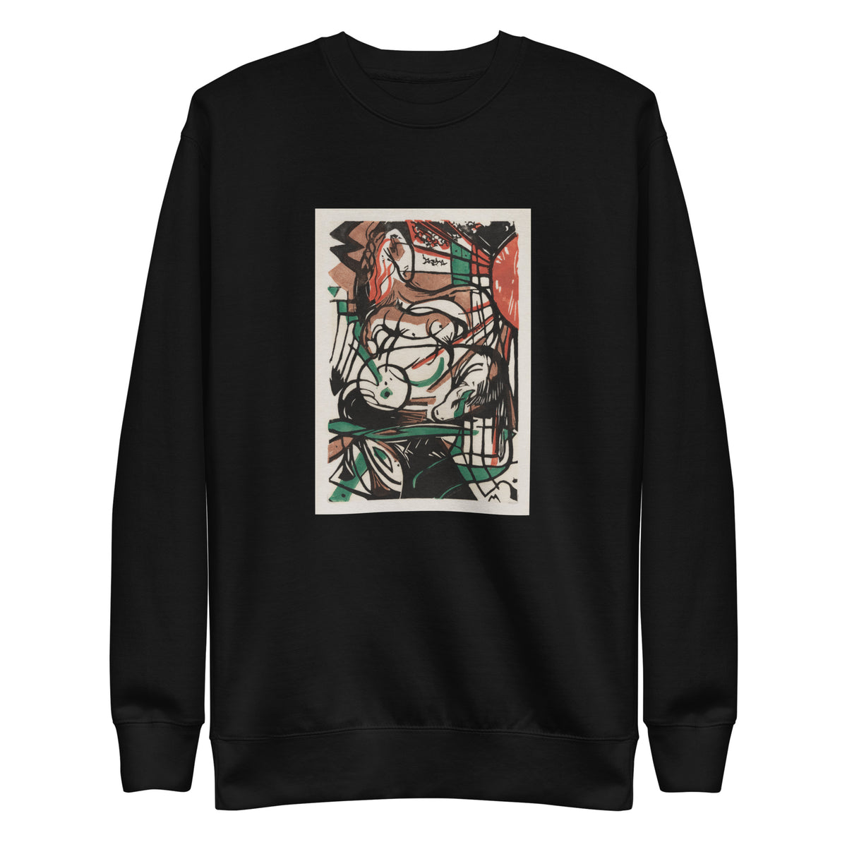 Black Sweater The Birth Of Horses Print Signature