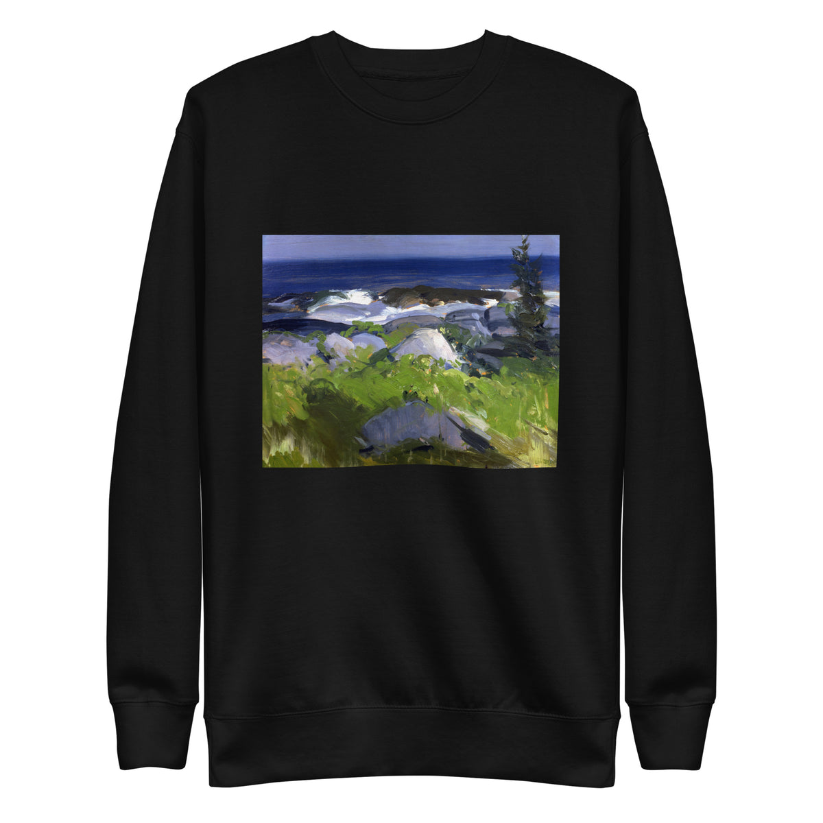 Black Sweater Vine Clad Shore Monhegan Island Signature