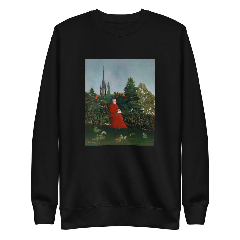 Black Sweater Portrait Of A Woman In A Landscape Portrait De Femme Dans Un Paysage Signature