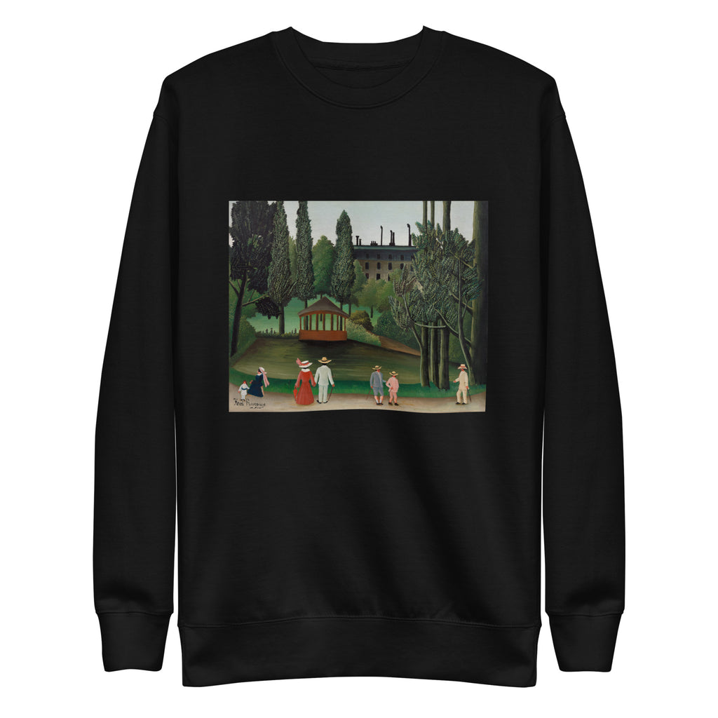 Black Sweater View Of Montsouris Park The Kiosk Vue Du Parc Montsouris Le Kiosque Signature