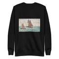 Black Sweater Two Sailboats At Grandcamp Deux Voiliers A Grandcamp Signature