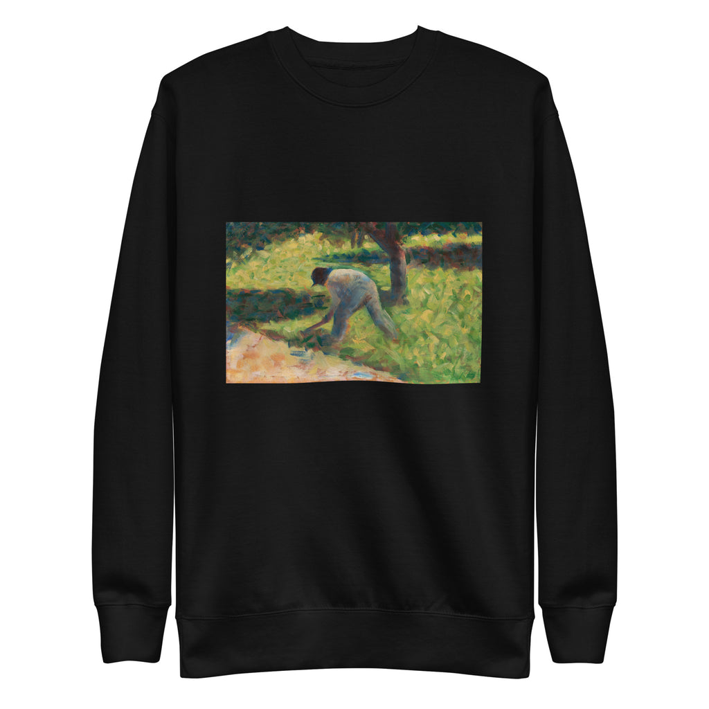 Black Sweater Peasant With A Hoe Signature