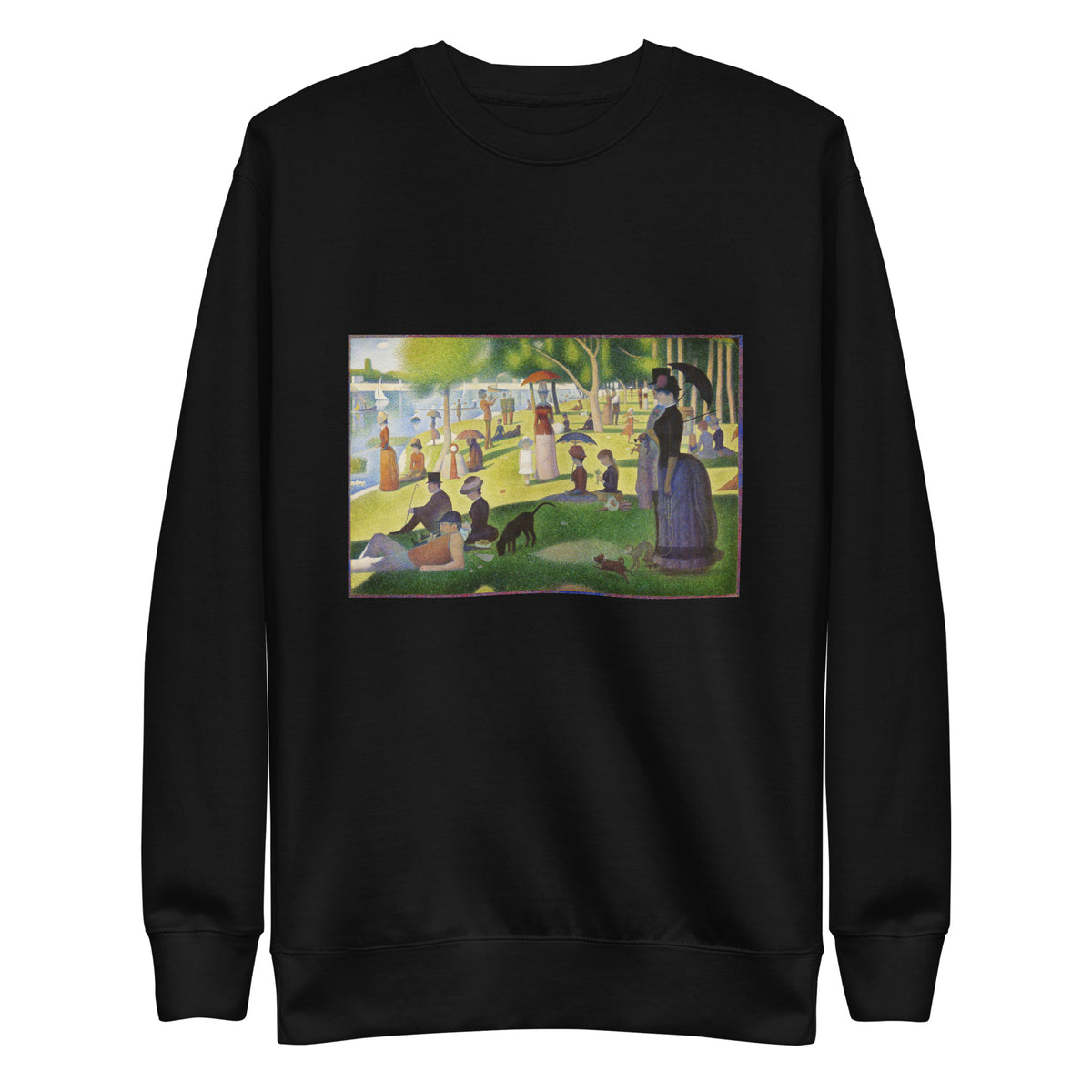 Black Sweater Georges Seurat A Sunday On La Grande Jatte Signature
