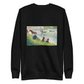Black Sweater Horse And Boats Study For Bathers At Asnieres Signature