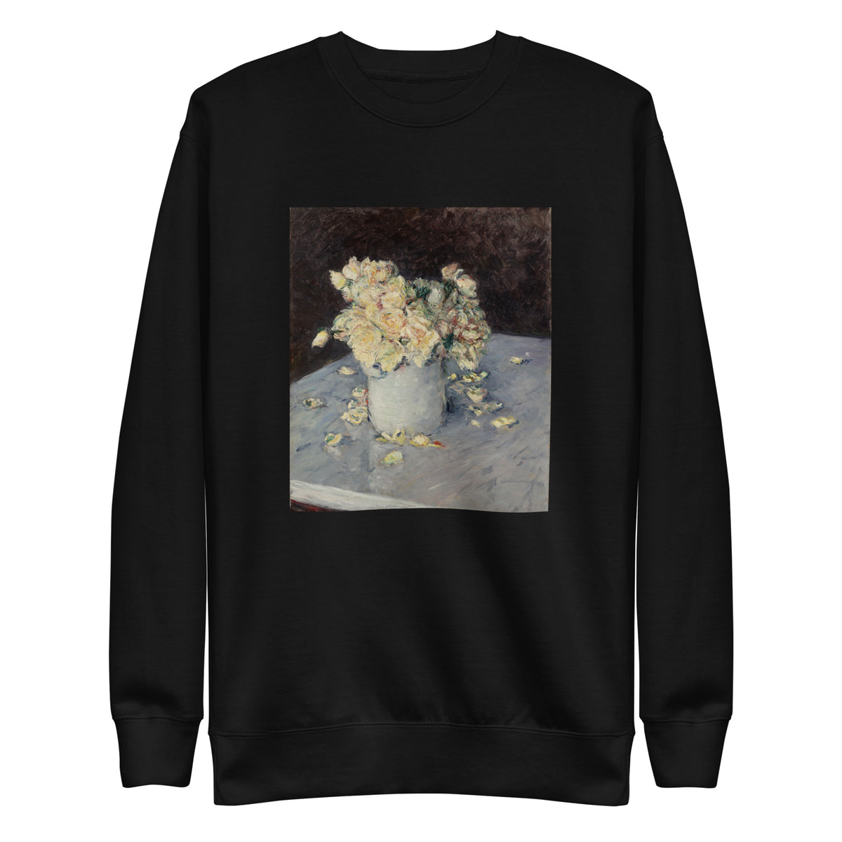 Black Sweater Yellow Roses In A Vase Signature