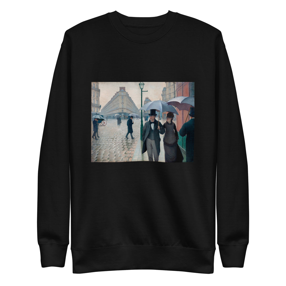 Black Sweater Paris Street Rainy Day Signature