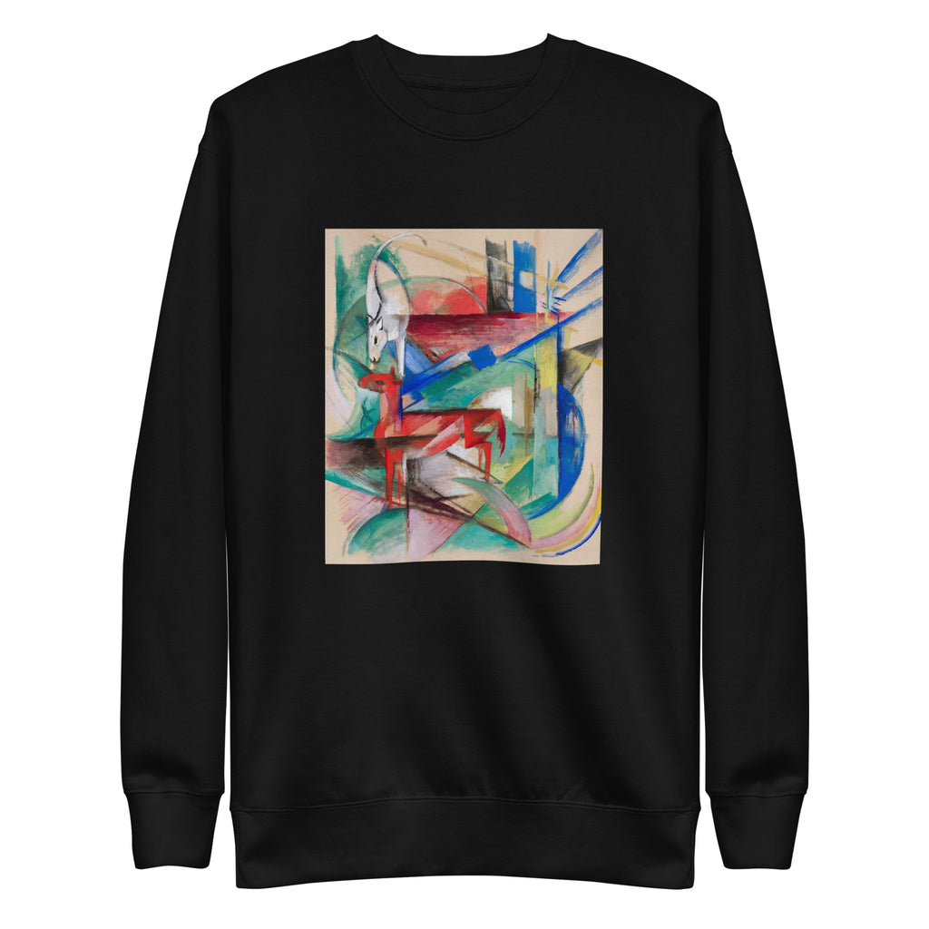 Black Sweater Landscape With Animals Signature