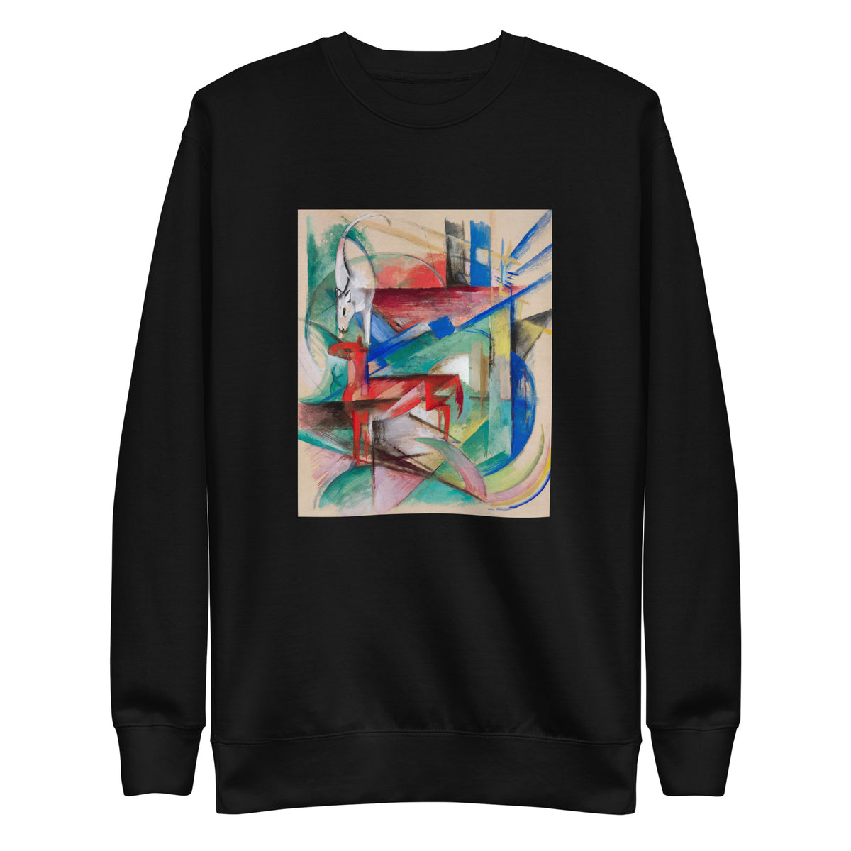 Black Sweater Landscape With Animals Signature