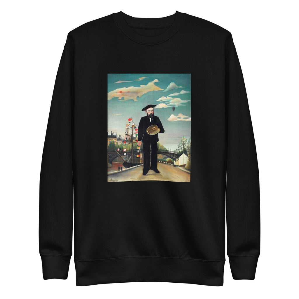Black Sweater Henri Rousseau Myself Portrait Landscape Famous Painting Signature