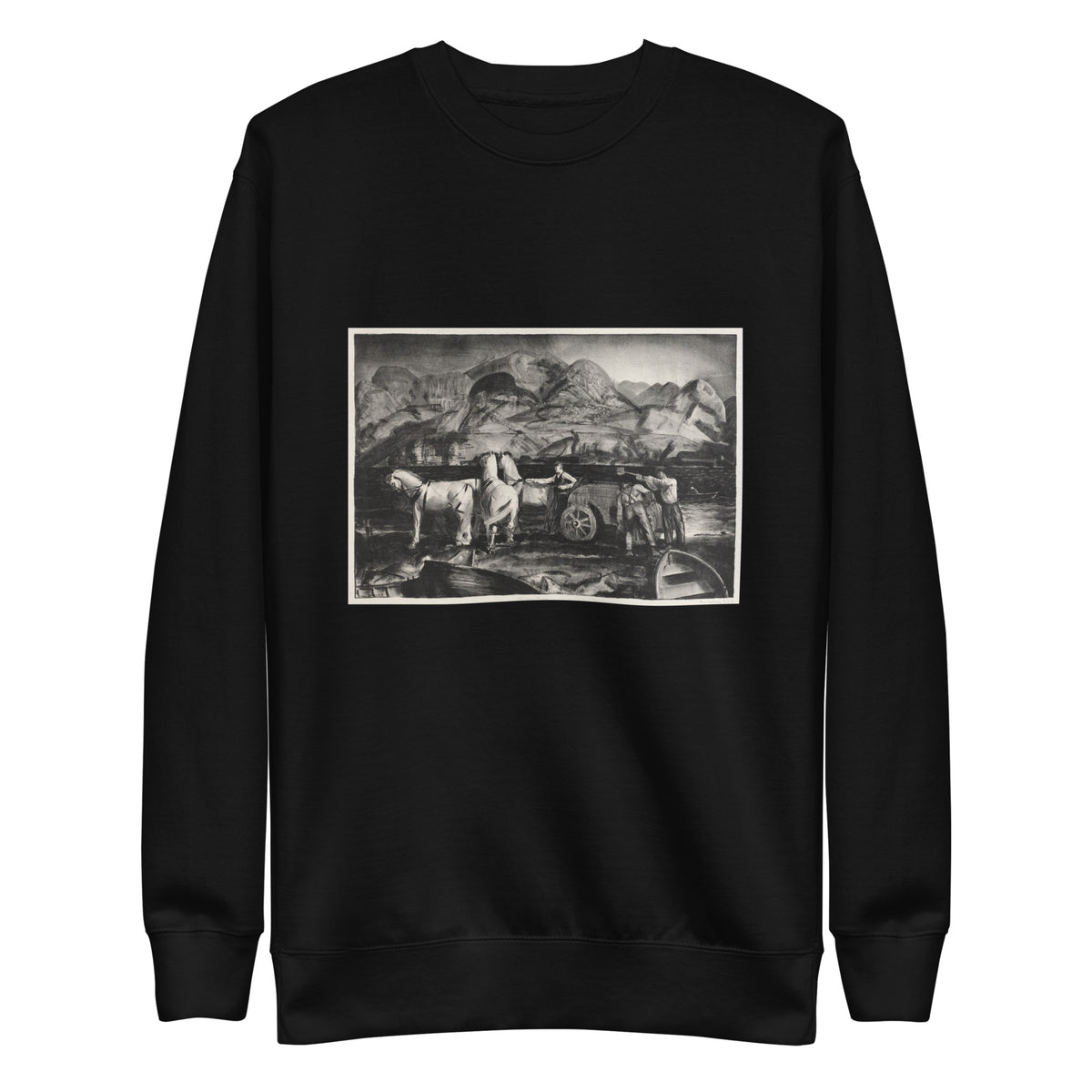 Black Sweater The Sand Team Print Signature