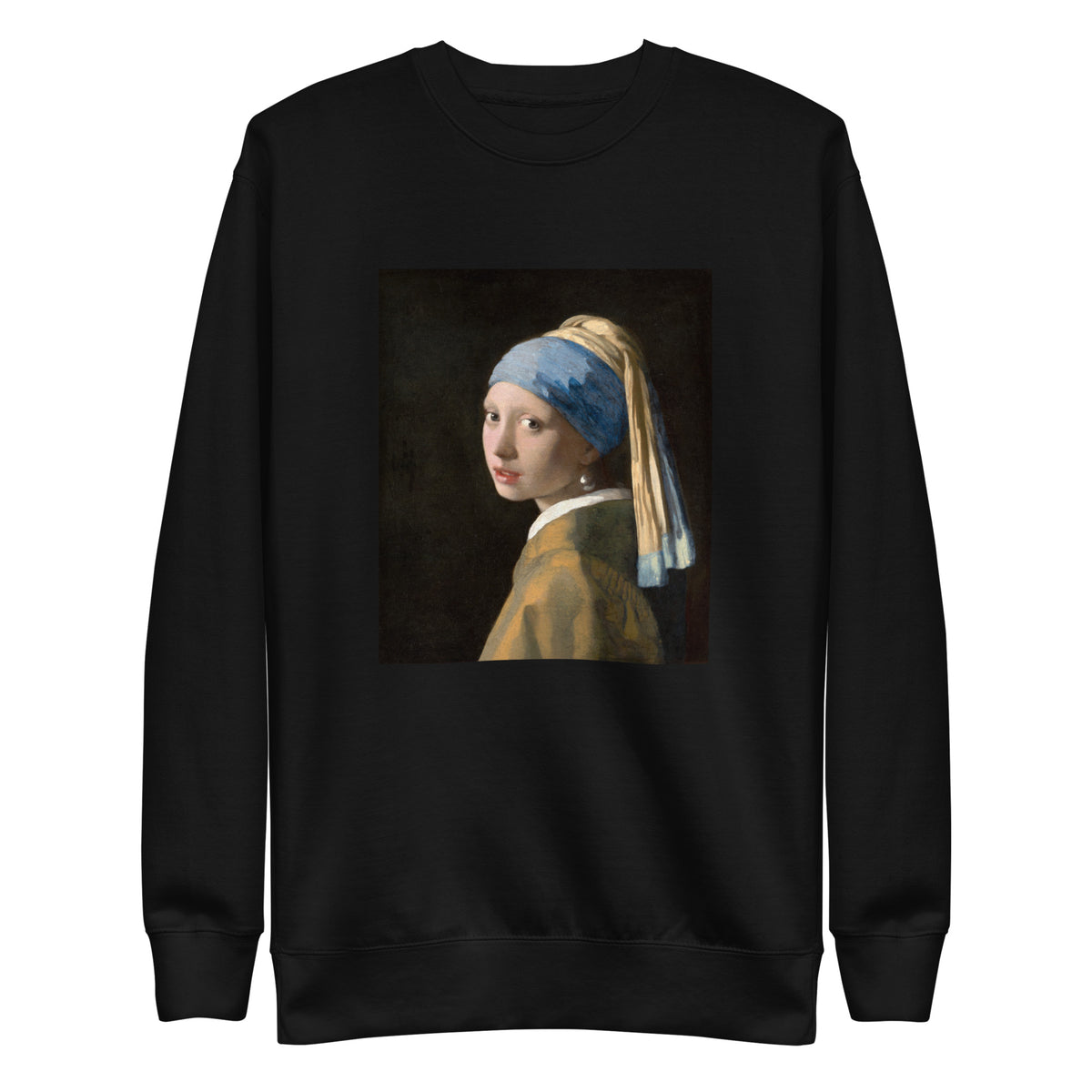 Black Sweater Johannes Vermeer Girl With A Pearl Earring Famous Painting Signature