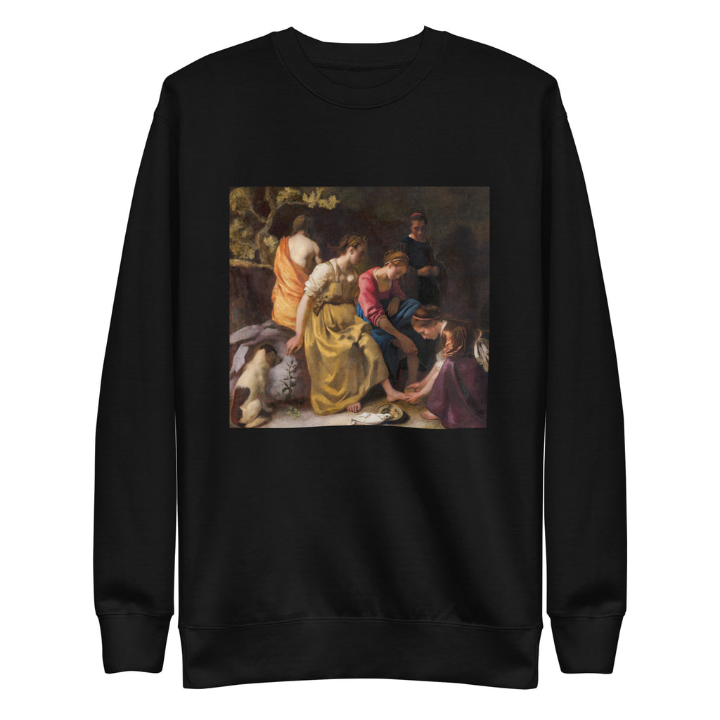 Black Sweater Johannes Vermeer Diana And Her Nymphs Famous Painting Signature