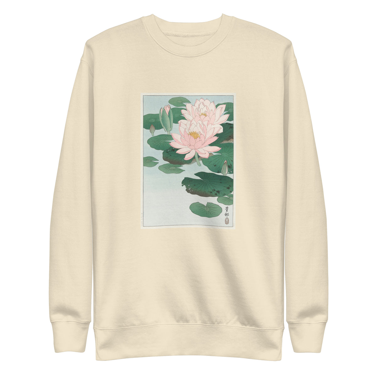 Sweater Water Lily - Ohara Koson 1920 Signature