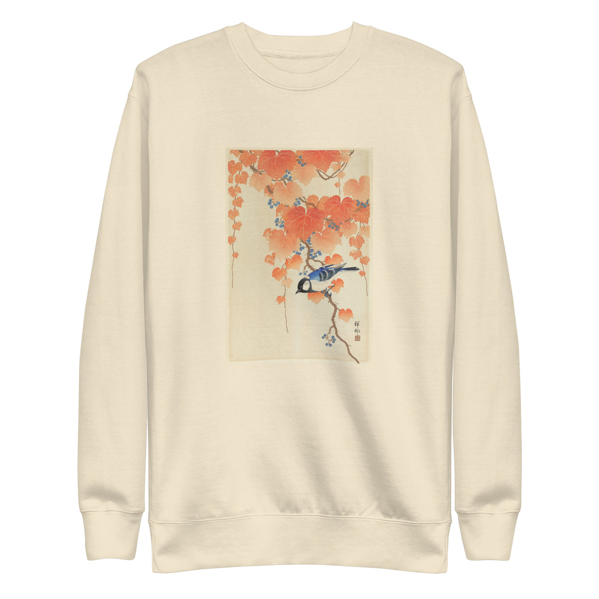 Sweater Great Tit On Paulownia Branch - Ohara Koson 1925 Signature