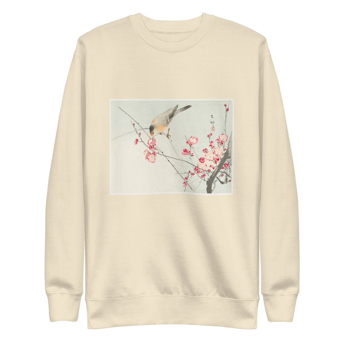 Sweater Songbird On Blossom Branch - Ohara Koson 1900 Signature