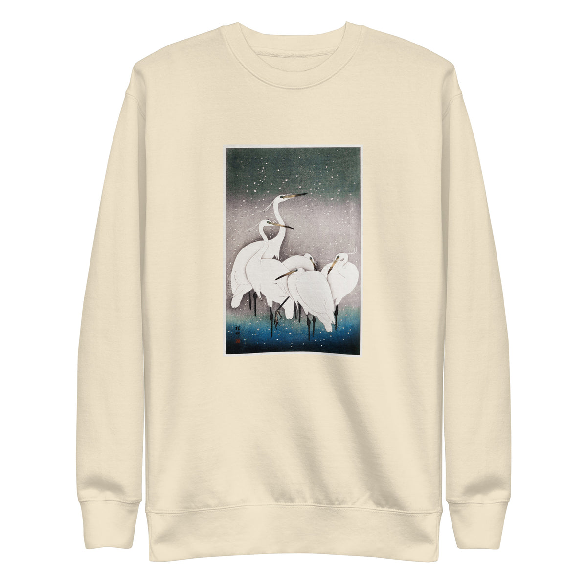 Sweater Group Of Egrets - Ohara Koson 1925 Signature