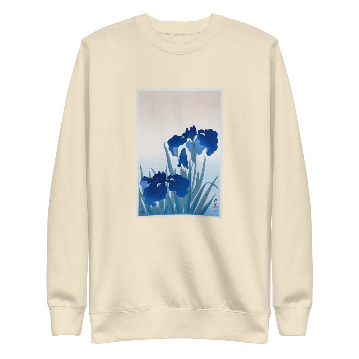 Sweater Iris Flowers - Ohara Koson 1925 Signature